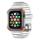 Integrated Crystal Clear Color Contrast Watch Band For Apple Watch Series 7 41mm / 6 & SE & 5 & 4 40mm / 3 & 2 & 1 38mm(Orange) - 1