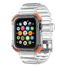 Integrated Crystal Clear Color Contrast Watch Band For Apple Watch Series 8&7 45mm / SE 2&6&SE&5&4 44mm / 3&2&1 42mm(Orange) - 1