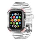 Integrated Crystal Clear Color Contrast Watch Band For Apple Watch Series 7 45mm / 6 & SE & 5 & 4 44mm / 3 & 2 & 1 42mm(Pink) - 1