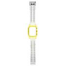 Crystal Clear Color Contrast Watch Band For Apple Watch Series 7 41mm / 6 & SE & 5 & 4 40mm / 3 & 2 & 1 38mm (Yellow) - 1