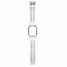 Crystal Clear Color Contrast Watch Band For Apple Watch Series 9&8&7 41mm / SE 3&SE 2&6&SE&5&4 40mm / 3&2&1 38mm (Transparent) - 1