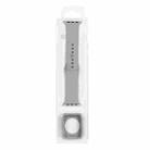 Silicone Watch Band + Watch Protective Case Set For Apple Watch Series 7 41mm  (Grey) - 1