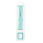 Silicone Watch Band + Watch Protective Case Set For Apple Watch Series 7 41mm (Light Blue) - 1