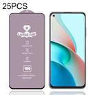 For Xiaomi Redmi Note 9 5G 25 PCS 9H HD Large Arc High Alumina Full Screen Tempered Glass Film - 1