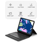 WiWU Integrated Bluetooth Keyboard Leather Tablet Case with Smart Sleep & Stand & Pen Slot Function For iPad 10.2(Black) - 2