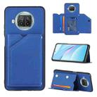 For Xiaomi Mi 10T Lite 5G Skin Feel PU + TPU + PC Back Cover Shockproof Case with Card Slots & Holder & Photo Frame(Blue) - 1