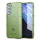 For Samsung Galaxy S21 FE Shockproof Shield Full Coverage Silicone Case(Green) - 1