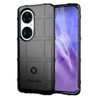 For Huawei P50 Pro Shockproof Shield Full Coverage Silicone Case(Black) - 1