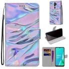 For OPPO A9 (2020) / A5 (2020) / A11X / A11 Coloured Drawing Cross Texture Horizontal Flip PU Leather Case with Holder & Card Slots & Wallet & Lanyard(Fluorescent Water Texture) - 1