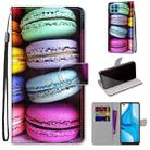 For OPPO F17 Pro / A93 4G / Reno4 Lite / Reno4 F Coloured Drawing Cross Texture Horizontal Flip PU Leather Case with Holder & Card Slots & Wallet & Lanyard(Colorful Cakes) - 1