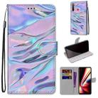 For OPPO Realme 5 / 5s / 5i / C3 / C3i / 6i / Narzo10 / 10A / 20A Coloured Drawing Cross Texture Horizontal Flip PU Leather Case with Holder & Card Slots & Wallet & Lanyard(Fluorescent Water Texture) - 1