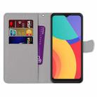 For Alcatel 3L 2021 Coloured Drawing Cross Texture Horizontal Flip PU Leather Case with Holder & Card Slots & Wallet & Lanyard(Purple Green Starry Sky) - 4