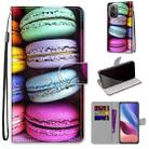 For Xiaomi Redmi K40 / K40 Pro / K40 Pro+ Coloured Drawing Cross Texture Horizontal Flip PU Leather Case with Holder & Card Slots & Wallet & Lanyard(Colorful Cakes) - 1