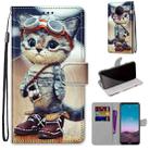 For Nokia 5.4 Coloured Drawing Cross Texture Horizontal Flip PU Leather Case with Holder & Card Slots & Wallet & Lanyard(Leather Shoes Cat) - 1