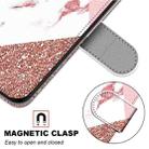 For Samsung Galaxy S21 FE Coloured Drawing Cross Texture Horizontal Flip PU Leather Case with Holder & Card Slots & Wallet & Lanyard(Pink Stone Texture) - 6