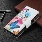For LG K42 Colored Drawing Pattern Zipper Horizontal Flip Leather Case with Holder & Card Slots & Wallet(Two Butterflies) - 6