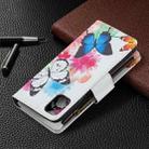 For LG K42 Colored Drawing Pattern Zipper Horizontal Flip Leather Case with Holder & Card Slots & Wallet(Two Butterflies) - 7
