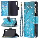 For Samsung Galaxy A02 Colored Drawing Pattern Zipper Horizontal Flip Leather Case with Holder & Card Slots & Wallet(Plum Blossom) - 1