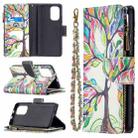 For Xiaomi Mi 11i / Poco F3 / Redmi K40 / K40 Pro Colored Drawing Pattern Zipper Horizontal Flip Leather Case with Holder & Card Slots & Wallet(Tree) - 1