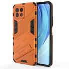 For Xiaomi Mi 11 Lite Punk Armor 2 in 1 PC + TPU Shockproof Case with Invisible Holder(Orange) - 1