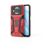 For Xiaomi Mi 10T Lite 5G War Chariot Series Armor All-inclusive Shockproof PC + TPU Protective Case with Invisible Holder(Red) - 1