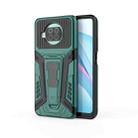 For Xiaomi Mi 10T Lite 5G War Chariot Series Armor All-inclusive Shockproof PC + TPU Protective Case with Invisible Holder(Green) - 1