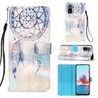 For Xiaomi Redmi Note 10S / Note 10 4G 3D Painting Horizontal Flip Leather Case with Holder & Card Slot & Wallet & Lanyard(Fantasy Wind Chimes) - 1