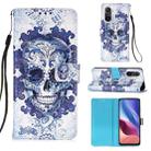 For Xiaomi Mi 11i / Poco F3 / Redmi K40 / K40 Pro 3D Painting Horizontal Flip Leather Case with Holder & Card Slot & Wallet & Lanyard(Cloud Ghost Head) - 1
