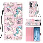 For Xiaomi Mi 10S 3D Painting Horizontal Flip Leather Case with Holder & Card Slot & Wallet & Lanyard(Pink Pony) - 1