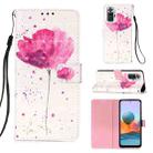 For Xiaomi Redmi Note 10 Pro / Note 10 Pro Max 3D Painting Horizontal Flip Leather Case with Holder & Card Slot & Wallet & Lanyard(Flower) - 1