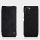 For Xiaomi Redmi K40 / K40 Pro / K40 Pro+ / Mi 11 / Poco F3 NILLKIN QIN Series Crazy Horse Texture Horizontal Flip Leather Case with Card Slot(Black) - 1