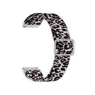 20mm For Samsung Galaxy Watch Active2 / Active Adjustable Elastic Printing Watch Band(Leopard) - 1