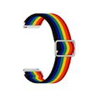 20mm For Samsung Galaxy Watch3 41mm Adjustable Elastic Printing Watch Band(Rainbow) - 1