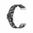 20mm For Samsung Galaxy Watch3 41mm Adjustable Elastic Printing Watch Band(Camouflage Gray) - 2