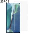 For Samsung Galaxy Note20 25 PCS 3D Curved Edge Full Screen Tempered Glass Film(Transparent) - 1