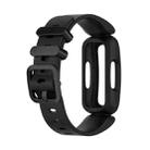 For Fitbit Inspire 2 Silicone Watch Band(Black) - 1