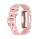 For Fitbit Inspire 2 Silicone Watch Band(Light Pink) - 1