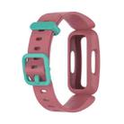 For Fitbit Inspire 2 Silicone Watch Band(Watermelon Red+Green) - 1