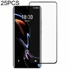 For Meizu 18 Pro / 18s Pro 25 PCS 3D Curved Edge Full Screen Tempered Glass Film(Black) - 1