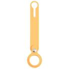 Shockproof Anti-scratch Silicone Protective Case Cover with Hang Loop For AirTag(Orange) - 1