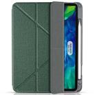 For iPad Pro 11 2022 / 2021 / 2020 MMutural Multi-fold Smart Leather Tablet Case(Dark Green) - 3