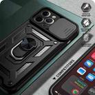 For iPhone 11 Pro Sliding Camera Cover Design TPU+PC Protective Case(Black) - 4