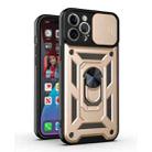 For iPhone 11 Pro Max Sliding Camera Cover Design TPU+PC Protective Case (Gold) - 1