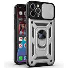 For iPhone 12 Sliding Camera Cover Design TPU+PC Protective Case(Silver) - 1