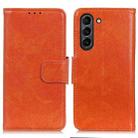 For Samsung Galaxy S21 FE Nappa Texture Horizontal Flip Leather Case with Holder & Card Slots & Wallet(Orange) - 1