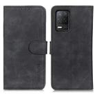 For Realme 9 5G / Realme 8 5G / Realme V13 5G KHAZNEH Retro Texture PU + TPU Horizontal Flip Leather Case(Black) - 1