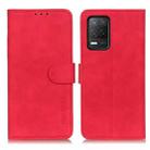 For Realme 9 5G / Realme 8 5G / Realme V13 5G KHAZNEH Retro Texture PU + TPU Horizontal Flip Leather Case(Red) - 1