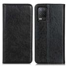 For Realme 9 5G / Realme 8 5G / Realme V13 5G Magnetic Crazy Horse Texture Horizontal Flip Leather Case(Black) - 1