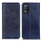 For Realme 9 5G / Realme 8 5G / Realme V13 5G Magnetic Crazy Horse Texture Horizontal Flip Leather Case(Blue) - 1