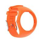 For POLAR M200 Texture Silicone Watch Band, One Size(Orange) - 1